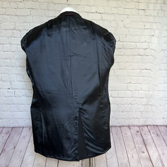 Hart Schaffner Marx Wool Sport Coat Blue Suit Blazer Jacket Size 42S - Picture 6 of 11